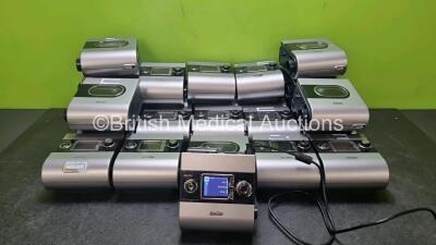 18 x ResMed S9 Autoset CPAP Units with 5 x H5i Humidifier Chambers (All Power Up) with 12 x Power Supplies *11 x Untested*