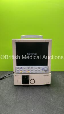 Datascope Spectrum Patient Monitor Including ECG, SpO2, NIBP, IBP1, IBP2 and T1 Options with 1 x Datascope SE Gas Module (Powers Up with Missing Water Trap) *SN MS119509B8, 6141101-C6*