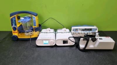 Mixed Lot Including 1 x LSU Laerdal Suction Unit with 1 x Suction Cup (Powers Up) 2 x Philips Respironics Dreamstation CPAP Units with 2 x Humidifier Chambers, 1 x Welch Allyn 767 Wall Mounted Ophthalmoscope / Otoscope with 2 x Handles and 1 x Carefusion