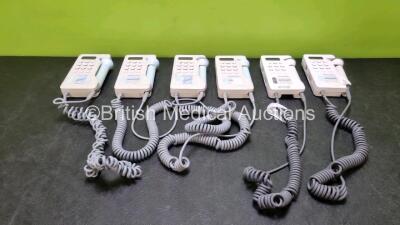 7 x Huntleigh Sonicaid FD1 Dopplex Dopplers (All with Damage to Casing - See Photos) *SN 1744007 / PX035767112 / PX03676954 / PX10775322 / PX035249112 / PX023197009*