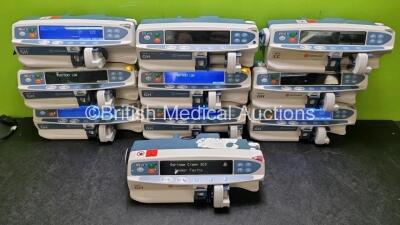 Job Lot Including 6 x Carefusion Alaris Plus GH Syringe Pumps (All Power Up) 4 x Carefusion Alaris GH Syringe Pumps (2 x Power Up) and 1 x Carefusion Alaris Guardrails Plus GH Syringew Pump (No Power) *SN 200004120 / 135092528 / 200014230 / 800214333 / 20