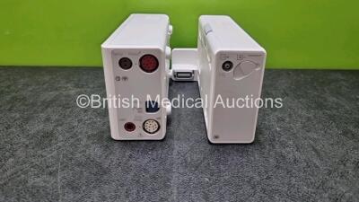 Job Lot Including 1 x Philips Ref. 867041 CO2 Microstream Gas Module (Mfd - 2020) and 1 x Philips REF 867036 Module Including ECG, SpO2, NBP, Press and Temp Options *Mfd 2020 **SN DE69746257 / DE65930795**