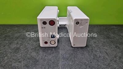 Job Lot Including 1 x Philips Ref. 867041 CO2 Microstream Gas Module (Mfd - 2020) and 1 x Philips REF 867036 Module Including ECG, SpO2, NBP, Press and Temp Options *Mfd 2020 **SN DE69746198 / DEE69530981**