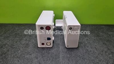 Job Lot Including 1 x Philips Ref. 867041 CO2 Microstream Gas Module (Mfd - 2020) and 1 x Philips REF 867036 Module Including ECG, SpO2, NBP, Press and Temp Options *Mfd 2020 **SN DE69745999 / DE69530668*