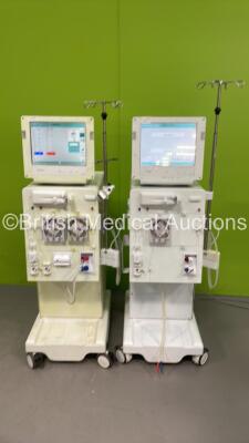 2 x B-Braun Dialog+ Dialysis Machines Software Version - 8.2B / na Running Hours 21689 /na (Both Power Up)