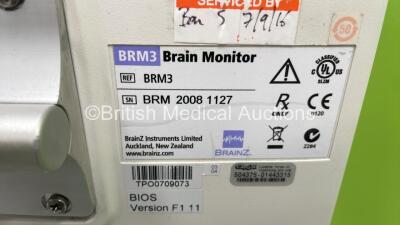 Brainz BRM3 Brain Monitor on Stand with Brainz DAU Unit on Stand (Powers Up - HDD REMOVED) *S/N BRM20081127* - 4