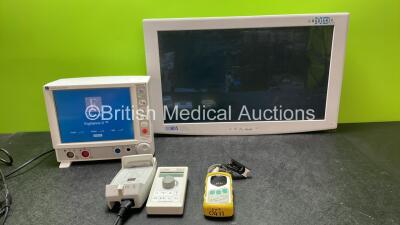 Mixed Lot Including 1 x Edwards Lifesciences Vigilance II Patient Monitor Including ECG and SpO2 Options (Powers Up) 1 x NDS Radiance 26" HD G2 HB Monitor (Untested Due to Missing Power Supply) 1 x Ambulatory Pump Base Unit (Powers Up) 1 x Life Tech Model