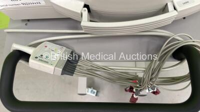 GE MAC 1200 ST ECG Machine on Stand with 10 Lead ECG Leads (Powers Up) *S/N 550039111* - 3