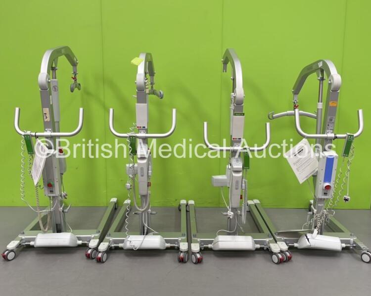 4 x Viking M Patient Hoists with Controllers (3 Power Up, 1 No Power) *C*