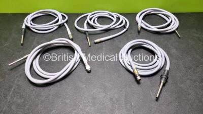 5 x Fibre Optic Light Source Cables