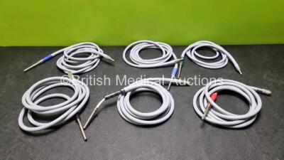 6 x Fibre Optic Light Source Cables