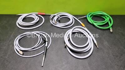 5 x Fibre Optic Light Source Cables