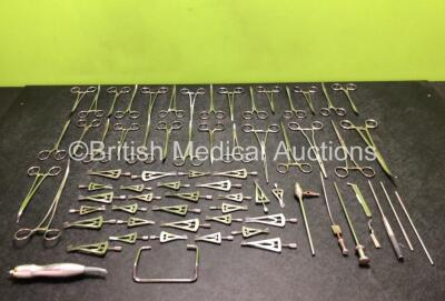 Job Lot of Various Surgical Instruments Including 1 x Harmonic Ethicon Endo-Surgery Handpiece (Cut Cable - See Photos)