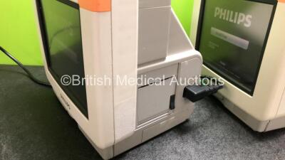 Job Lot Including 1 x Philips IntelliVue MP5 Patient Monitor with ECG, SpO2, NIBP, Press and Temp Options (Powers Up with Damage to Casing - See Photos) and 1 x Philips IntelliVue MP5 Patient Monitor with CO2, ECG, SpO2, NIBP, Press ,Temp and Printer Opti - 6