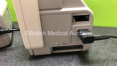 Job Lot Including 1 x Philips IntelliVue MP5 Patient Monitor with ECG, SpO2, NIBP, Press and Temp Options (Powers Up with Damage to Casing - See Photos) and 1 x Philips IntelliVue MP5 Patient Monitor with CO2, ECG, SpO2, NIBP, Press ,Temp and Printer Opti - 7