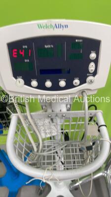 1 x GE Dinamap Carescape V100 Vital Signs Monitor on Stand,1 x Welch Allyn 53N00 Vital Signs Monitor on Stand and 1 x Welch Allyn SPOT Vital Signs Monitor on Stand (All Power Up) - 2