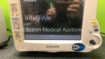 Job Lot Including 1 x Philips IntelliVue MP20 Junior Patient Monitor with Printer Option (Powers Up with Damage to Casing and Faulty Touch Screen- See Photos) and 1 x Philips IntelliVue MP30 Patient Monitor (Powers Up with Damage to Casing - See Photos) * - 6