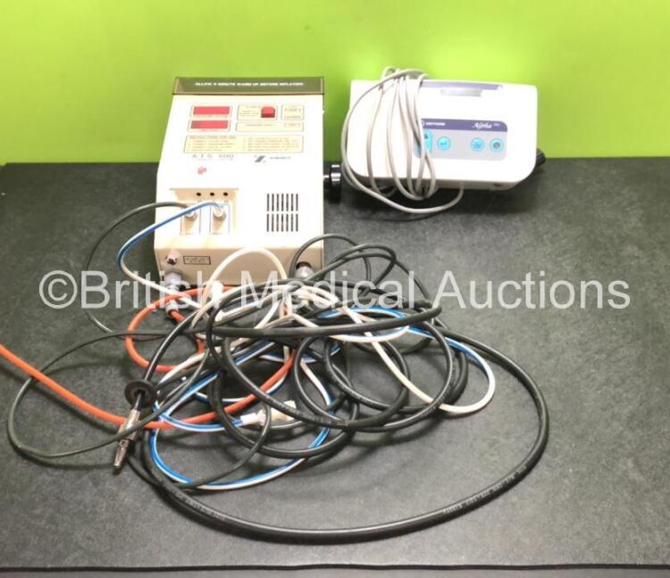 Mixed Lot Including 1 x Zimmer A.T.S. 500 Tourniquet System (Powers Up) and 1 x Inditherm Alpha Plus Patient Warming Mattress Pump