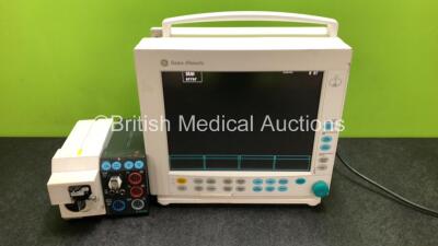 Job Lot Including 1 x GE Datex Ohmeda Type F-CM1-05 Patient Monitor (Powers Up) 1 x GE E- CAiOV Gas Module with D-fend Water Trap and 1 x GE M-NESTPR Module Including NIBP, P1, P2, T1, T2, ECG/Resp and SPo2 Options