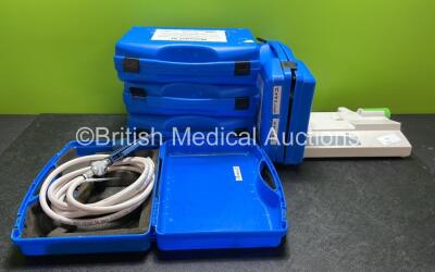 Mixed Lot Including 5 x Manujet III Jet Ventilation Catheters in Carry Cases and 1 x Fresenius Kabi Orchestra Base A Unit (Powers Up)