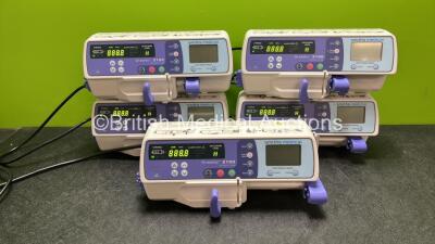 5 x Graseby 2100 Syringe Pumps (All Power Up)