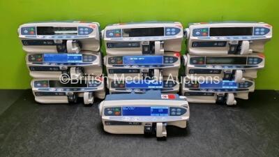 Job Lot Including 9 x BD Alaris Guardrails Plus CC Syringe Pumps (5 x Powers Up) and 1 x BD Alaris Guardrails Plus GH Syringe Pump (Powers Up)