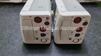 Job Lot Including 2 x Philips IntelliVue MP50 Patient Monitors (Both Power Up) and 2 x Philips IntelliVue X2 Handheld Patient Monitors Including ECG, SpO2, NBP, Press and Temp Options (Both Power Up) *SN DE73605892 / DE73605882 / DE72851840 / DE72851851* - 2