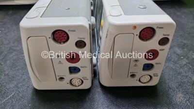 Job Lot Including 2 x Philips IntelliVue MP50 Patient Monitors (Both Power Up) and 2 x Philips IntelliVue X2 Handheld Patient Monitors Including ECG, SpO2, NBP, Press and Temp Options (Both Power Up) *SN DE95041210 / DE73605898 / DE72851853 / DE72851842* - 2