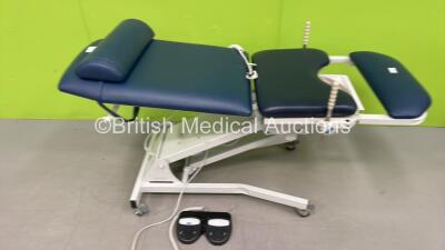 Beaumond Model BX4124-01 Gynaecological Electric Table with Foot Control (Powers Up) *SN 133764157*