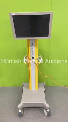 Sony LMD-2451MD LCD Monitor on Imotech Medical Stand (Powers Up with Slight Damage to Monitor - See Photo) *GH*