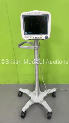 GE Dash 4000 Patient Monitor on Stand Including ECG, NBP, CO2, BP1, BP2, SpO2 and Temp/CO Options (Powers Up) *GH*