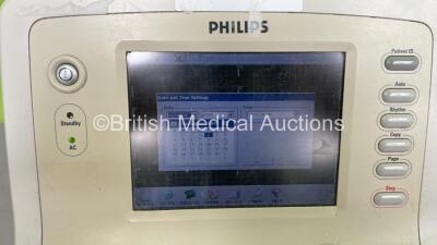 Philips PageWriter Trim III ECG Machine on Stand with 10 Lead ECG Leads (Powers Up - Missing 2 x Buttons) - 3