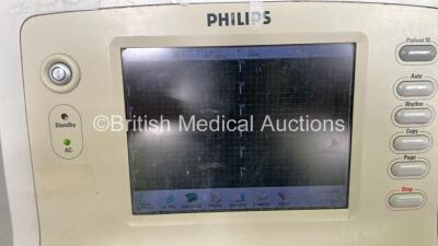 Philips PageWriter Trim III ECG Machine on Stand with 10 Lead ECG Leads (Powers Up - Missing 2 x Buttons) - 4