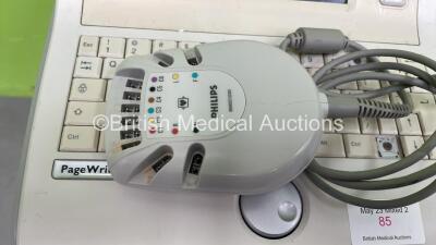 Philips PageWriter Trim III ECG Machine on Stand with 10 Lead ECG Leads (Powers Up - Missing 2 x Buttons) - 5
