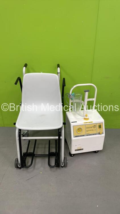 1 x SAM 35 Suction Unit with Suction Cup and 1 x Seca Wheelchair Weighing Scale *S/N 218-03-94*