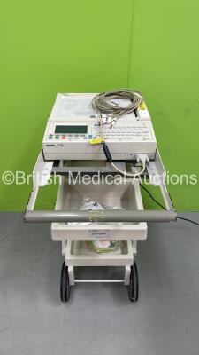 Philips PageWriter 300pi ECG Machine on Stand with 10 Lead ECG Leads (Powers Up) *S/N US00607262*