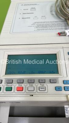 Philips PageWriter 300pi ECG Machine on Stand with 10 Lead ECG Leads (Powers Up) *S/N US00607262* - 4