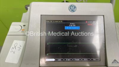 GE MAC3500 ECG Machine on Stand (Powers Up) - 3