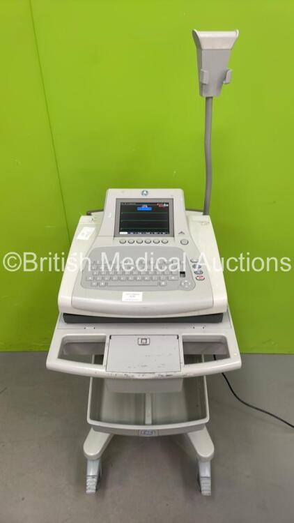 GE MAC3500 ECG Machine on Stand (Powers Up - Missing Button - See Pictures)