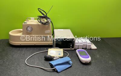 Mixed Lot Including Mixed Lot Including 1 x Accu Chek Inform II Blood Glucose Meter, 1 x AND UA-702 Digital Blood Pressure Monitor with BP Cuff, 4 x Welch Allyn PRO 6000 Ear Thermometers with Base Units and 1 x Chigo Air Con Controller, 1 x S&W Diascope