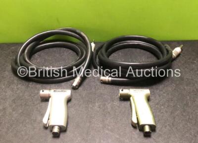 Job Lot Including 1 x MicroAire Pulse Lavage Ref 5740-100 Handpiece and 1 x MicroAire Pulse Lavage FS Ref 5740-100 Handpiece with 2 x Hoses