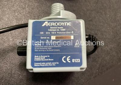 Job Lot Including 4 x Kendall Aerodyne Aerosol Heaters (All Power Up) 9 x Covidien Kendall Heaters for Mechanical Nebulization (8 Power Up, 1 No Power Due to Missing Switch-See Photo) *SN 5904A01112, 5904A01132, 159045199, 1590455201, 5904A01141, 5904A013 - 5