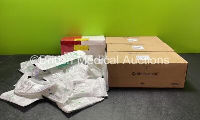 Job Lot of Consumables Including Bile Bags, Syringes, Supraglottic Airways and Tracheal Tubes