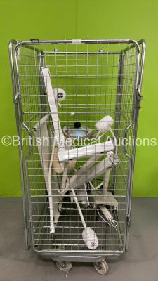 Cage Including 5 x Patient Examination Lamps Including Daray and Luxo and 1 x Belmont Dental X-Ray (Cage Not Included)