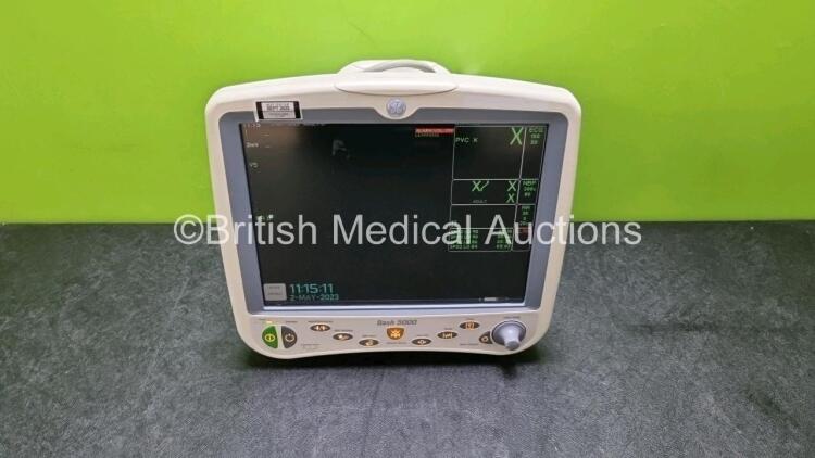 GE Dash 5000 Patient Monitor Including ECG, CO2, SpO2, NBP, BP 1/2 and Temp/CO Options (Powers Up) *gl*