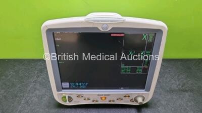 GE Dash 5000 Patient Monitor Including ECG, CO2, SpO2, NBP, BP1/3, BP2/4 and Temp/CO Options (Powers Up Cracks In Casing - See Photo) *gl*