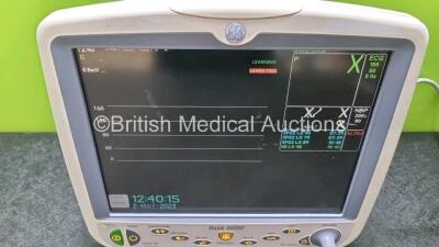 GE Dash 5000 Patient Monitor Including ECG, CO2, SpO2, NBP, BP 1/2 and Temp/CO Options (Powers Up) *gl* - 2