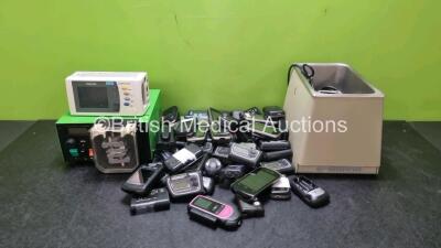 Mixed Lot Including 1 x IntelliVue X2 Handheld Patient Monitors Including ECG, SpO2, NBP, Press and Temp Options (Powers Up with Stock Monitor Stock Monitor Not Included) 1 x Bransonic 220 Water Bath, 1 x Watson Marlow 503S Unit and Job Lot of Various Acc