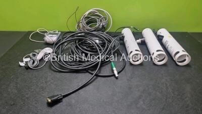 Mixed Lot Including 1 x Bitmos sat801 Pulse Oximeter, 3 x AGSS Anaesthetic Gas Scavenging Systems and Various Stack System Connector Cables