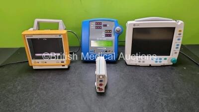 Job Lot Including 1 x Philips M3046A Patient Monitor (Power Up with Damage / Missing Casing - See Photo with 1 x M3000A Module Including ECG, Sp02, NBP, Press and Temp Options, 1 x GE Dinamap Pro 300V2 Vital Signs Monitor (Powers Up( and 1 x GE B30 Patie